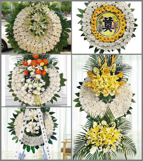 湖南永州道县乐福堂乡中村坊村花圈速递